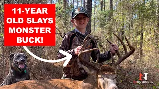 11-year old recovers 150-inch whitetail buck! | N1 Outdoors