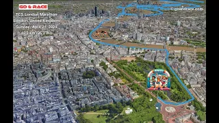 TCS London Marathon (2024): fly over the marathon 3D course map!