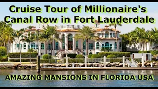 Florida Amazing Mansion Tour - River Ride through Fort Lauderdale by Water Taxi