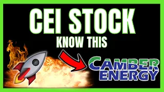 CEI STOCK (CAMBER ENERGY) KNOW THIS | $CEI Price Prediction + Technical Analysis