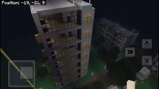 How to build a simple apartment building in Minecraft full video tutorial