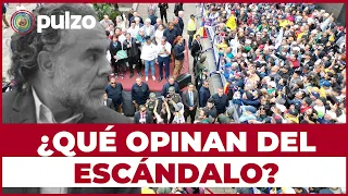 ¿Qué opinan los marchantes de los escándalos que rodean al Gobierno? | Pulzo