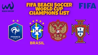 FIFA Beach Soccer WORLD CUP WINNERS LIST (2005 - 2021)