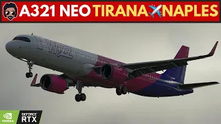 Wizz Air | Tirana (LATI)✈Naples (LIRN) | Full Flight | Airbus A321-271NX | 9H-WDE