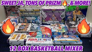 SWEET JA, TONS OF PRIZM 🔥, & MORE! | 12 Box Basketball Mixer - 17/18 Prizm Hobby & 20/21 Prizm FOTL