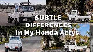 Honda Acty Mini Truck-Model Differences! #shortsvideo