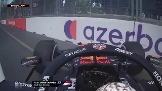 Verstappen crash UHD(4k) GP Azerbaijan 2021