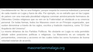 ¿LA MASONERÍA ES UNA RELIGIÓN O UN PARTIDO POLÍTICO ?