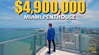 Tour a $4.9 Million Dollar | MIAMI Penthouse w/ Private Rooftop | Peter J Ancona