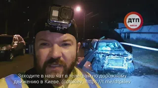 Видео с места: Масштабное нетрезвое ДТП с 6 авто, побегом и пострадавшими в Киеве на Курбаса: очень