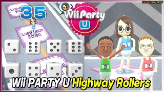 Wii Party U - Highway Rollers (Lil Paint vs Erick vs Haixiang vs Irina) Advanced CPU | AlexgamingTV