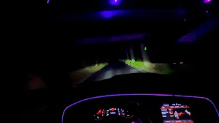 LATE NIGHT POV DRIVE THROUGH THE WOODS!!