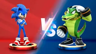 Sonic Dash - Sonic VS Vector _ Movie Sonic vs All Bosses Zazz Eggman