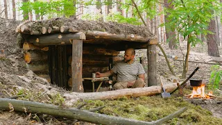 waterproof deck for my underground survival shelter , bushcraft no talking