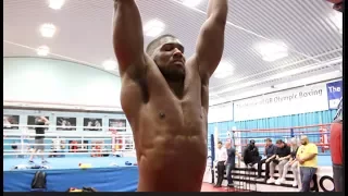 'I AM A UNIT!' - CLAIMS ANTHONY JOSHUA - STRETCHING SESSION AHEAD OF CARLOS TAKAM CLASH ON OCT 28TH