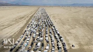 Burning Man Exodus: Thousands Leave Festival After Weekend Mired in Mud | WSJ News