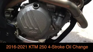 2016-2022 KTM 250 SXF/XCF/EXC Oil Change