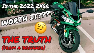 IS THE 2022 KAWASAKI NINJA ZX6R WORTH IT??? (A BEGINNER’S TAKE) | 2022 NINJA ZX6R | MOTOVLOG