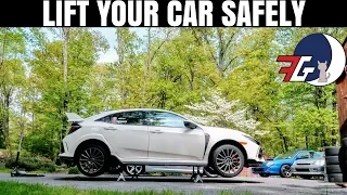 The Honda Civic Type R is a tricky car to LIFT | Here's HOW to lift YOUR car SAFELY