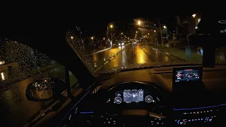 Audi Q7 E-Tron 374HP Rain & NIGHT POV DRIVE Onboard (4K60FPS)