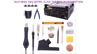 Slide Gordak 863 Hot Air Heat Gun BGA Rework Solder Station + Electric Soldering iron + IR Infrared