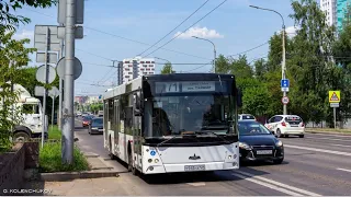 Поездка на автобусе МАЗ 203.067 ГОС Т 945 НХ 124 по маршруту 71