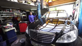 Замена масла в коробке W221 Mercedes Benz S320