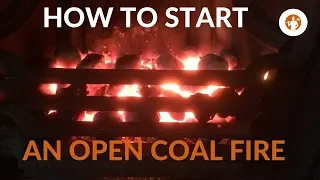 OPEN FIRE? The #1 Best Way To Start A Smokeless Coal Fire