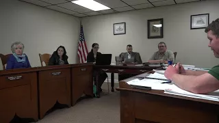 Mt. Pulaski, IL. City Council Meeting 3-27-2018