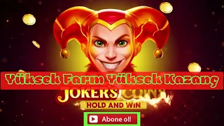 JOKER'S COİN'S YÜKSEK FARM YÜKSEK KAZANÇ 💰🤑💦 #slot #casino #SlotCasinoArif #slotizle #slotoyunlar