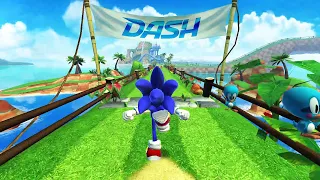 Sonic Dash - Giant Sonic defeat All Bosses Zazz Dr.Eggman All Characters Unlocked Fully Upgraded