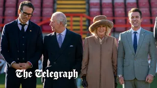 Ryan Reynolds meets King Charles and Queen Consort at Wrexham AFC