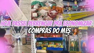 Tudo que comprei com 562,26 😟| Falhei na missão 😥| perrengue pra fazer compras 🙄🛒