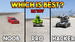 GTA 5 : NOOB VS PRO VS HACKER RC TOY (WHICH IS BEST?)