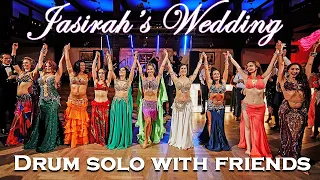 Jasirah & Darek wedding - drum solo bellydance with friends!