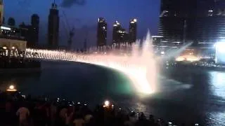 "Burj Khalifa" -Dubai -Music Fountains Night