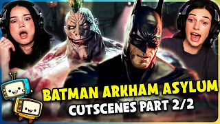 BATMAN ARKHAM ASYLUM CUTSCENES (PART 2/2) REACTION! | Gamer's Little Playground