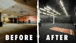 Indoor Baseball Training Facility Transformation - Before And After