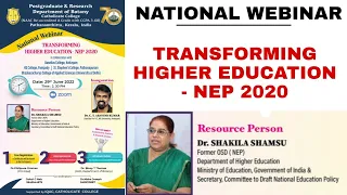 National Webinar | Transforming Higher Education - NEP 2020 | Floralis