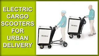 Cargo electric scooter for logistics and last mile urban delivery