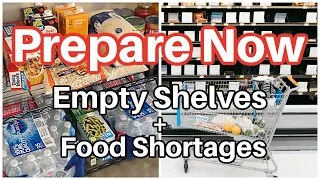 Prepare Now! Food Shortages and Empty Shelves, Stock up now! / How to Prep Walmart Grocery Haul 2021