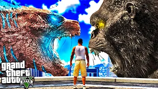 ГОДЗИЛЛА ПРОТИВ КИНГ КОНГА В ГТА 5 МОДЫ! GODZILLA VS KING KONGОБЗОР МОДА GTA 5 ВИДЕО ИГРЫ MODS