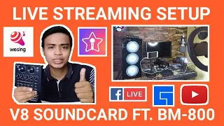 BUDGET STREAMING SETUP PC: V8 soundcard ft. BM-800 mic, COMPLETE TUTORIAL 2021