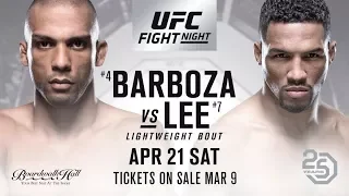 Результаты турнира UFC Fight Night Barbosa vs Lee