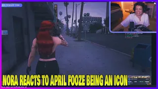 Nora Reacts to April Fooze Being An Icon | GTA RP NoPixel 3.0