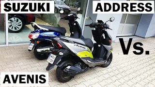 Suzuki AVENIS 125 Vs. Address - lekarstwo na korki TEST PL muzyk jeździ