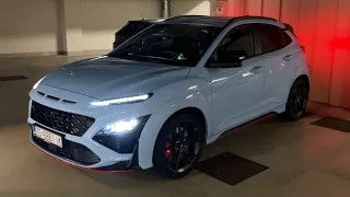 Hyundai KONA N 2022 - LOUD cold START (crazy EXHAUST)