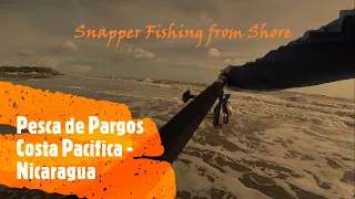 Pesca de Pargos en Playa de Nicaragua - Beach Fishing for Snappers in Nicaragua