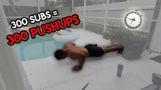 300 PUSH-UPS AS FAST AS POSSIBLE | 300 SUB SPECIAL