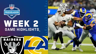Las Vegas Raiders vs. Los Angeles Rams | Preseason Week 2 2021 NFL Game Highlights